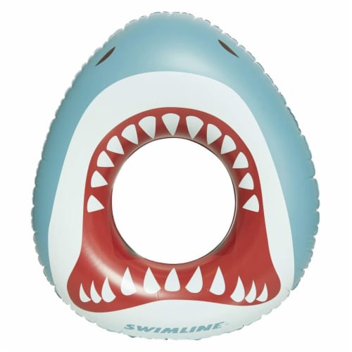 Swimline 38 Inflatable Shark Mouth Swimming Pool Floating Water