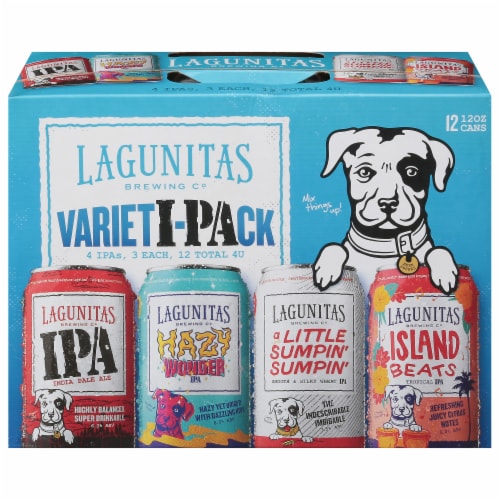 Lagunitas IPA Craft Beer Variety Pack Cans Perspective: front