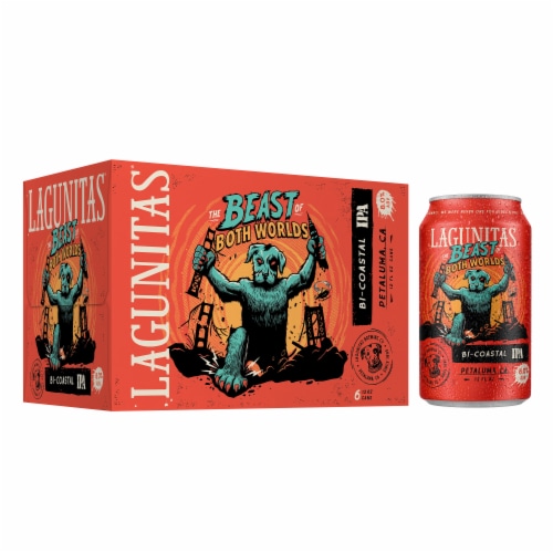 Lagunitas Brewing Co The Beast Both Worlds Coastal IPA Perspective: front