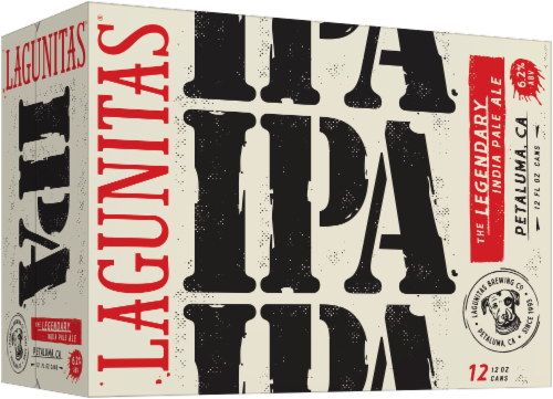 Lagunitas, IPA India Pale Ale, Craft Beer, Cans Perspective: front