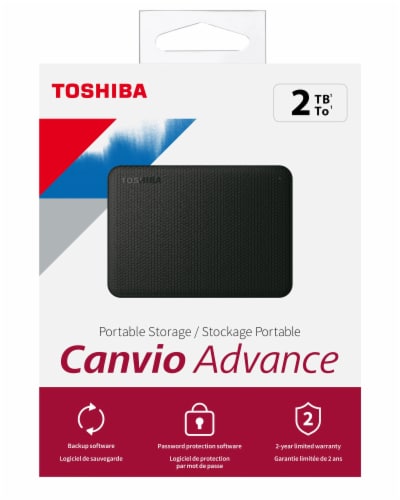 Toshiba Canvio Advance 2TB Portable Storage Perspective: front