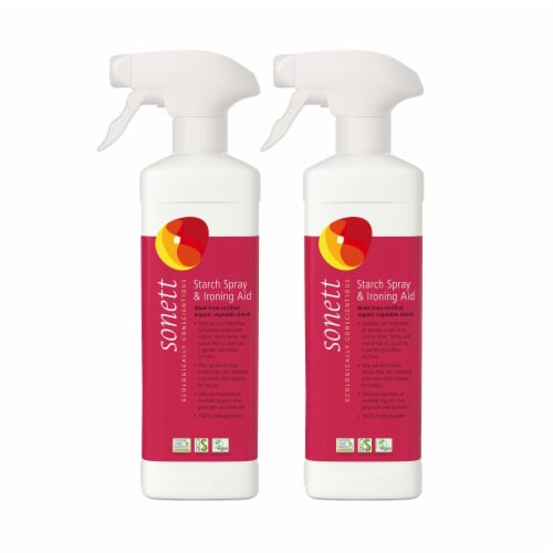 Sonett Organic Starch Spray and Ironing Aid - 17 fl. oz  ( Pack of 2 ) Perspective: front