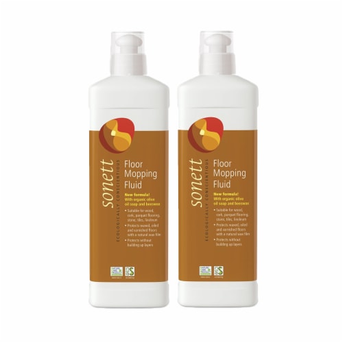 Sonett Organic Floor Mopping Fluid 17 fl oz / 500 ml ( Pack of 2 ) Perspective: front