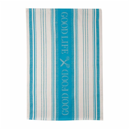 Kaydee Designs Jacquard Tea Towel - Teal Perspective: front