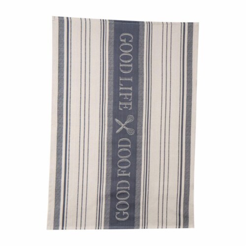 Kay Dee 6662043 18 x 28 in. Graphite Cotton Tea Towel - Pack of 6 Perspective: front