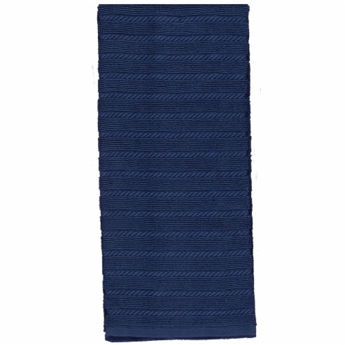 KayDee Designs Woven Tea Towel - Cobalt Perspective: front