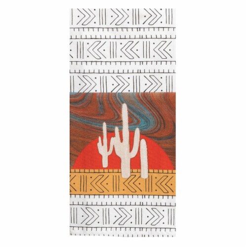 Kaydee Designs Cactus Sunset Tea Towel Perspective: front