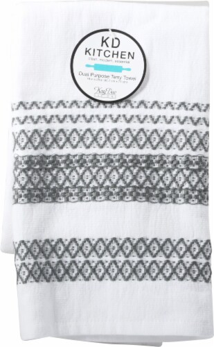 Kay Dee Designs KD Kitchen Dual Purpose Terry Towel - Graphite Perspective: front