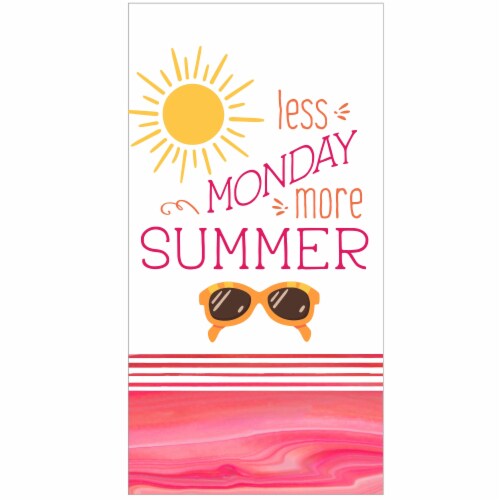 Kaydee Designs Less Monday More Summer Dual Purpose Kitchen Towel Perspective: front