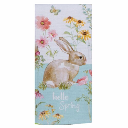 Hello Spring Kay Dee Designs Easter Kitchen Towels Bunnies Spring Set of 2