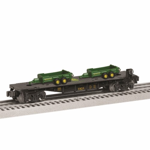 John Deere Flatcar with Load Perspective: front