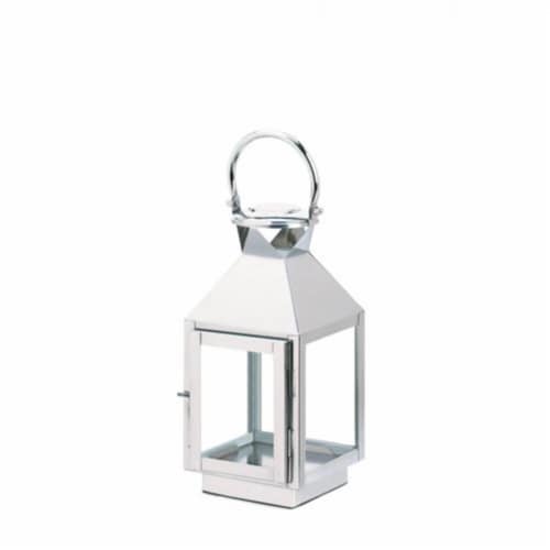 Small Stainless Steel Candle Lantern Perspective: front