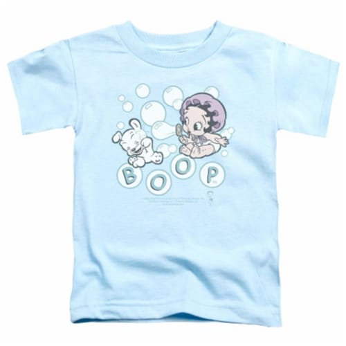 Boop-Baby Bubbles - Short Sleeve Toddler Tee - Light Blue&#44; Small 2T Perspective: front