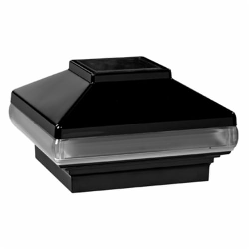 4 x 4 Solar Post Cap - Black Perspective: front