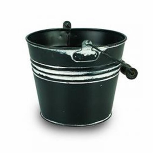 6 in. Banded Planter, Charcoal Perspective: front