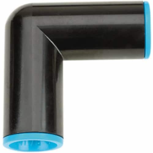 369G00UB Compression Elbow With Blue Ring - 0.71 in. Perspective: front