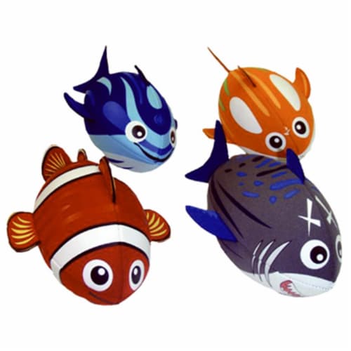 81088-5 Itza Fish Ball, Assorted Colors - 6 x 4 x 4 in. Perspective: front