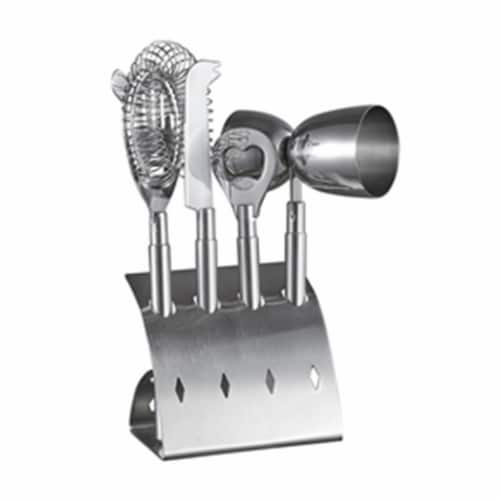 Bar Pro Stainless Steel 4 Piece Bar Set Perspective: front