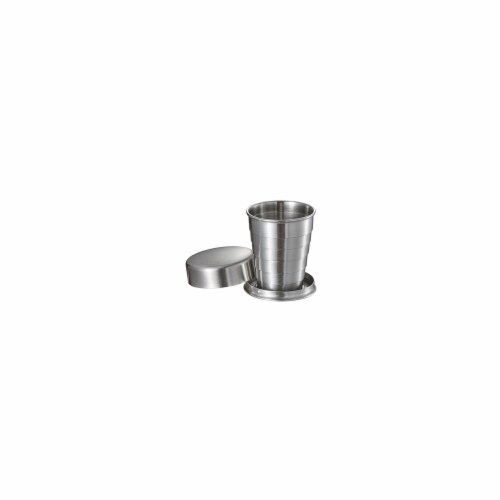 Scope Stainless Steel Folding Shot Cup - 2 oz Perspective: front