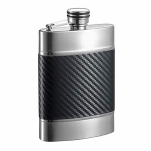 Wickeln Carbon Fiber Patterned Leatherette Liquor Flask - 6 oz, 1 - Kroger
