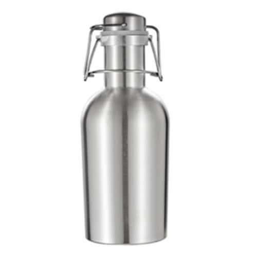 32 oz  Cassis Stainless Steel Beer Growler Perspective: front