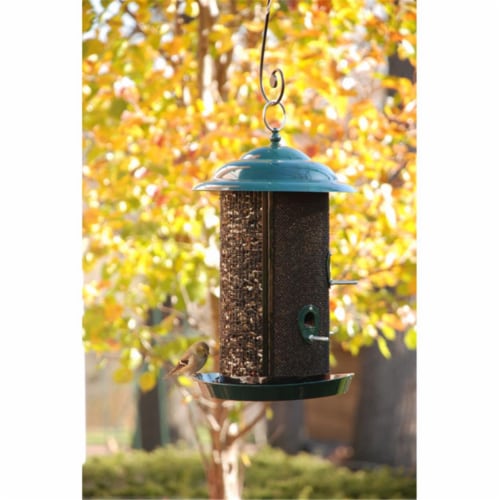 10 in. Combination Nyjer-Mixed Seed Mesh Feeder Perspective: front