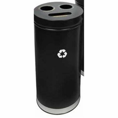 Witt Recycling unit- 18&amp;apos;&amp;apos;- 3 liners- black/blue Perspective: front