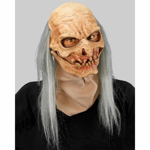 Creepy Old Man Mask & Grey Hair