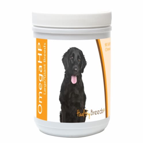 Flat Coated Retriever Omega HP Fatty Acid Skin & Coat Support Soft Chews, 90 Count Perspective: front
