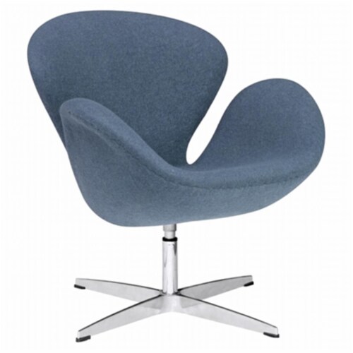 Swan Chair Fabric, Dark Gray Perspective: front