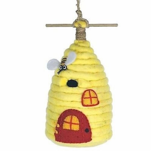 Felt Birdhouse - Honey House Perspective: front
