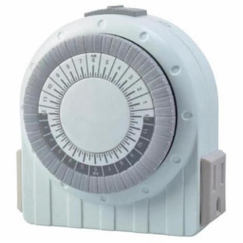 Digital Timer, White Perspective: front