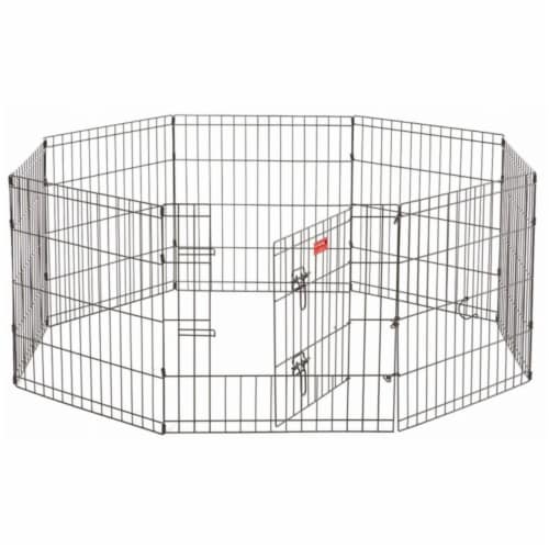 Exercise Pen with Stakes Black 48 in. 1 Fred Meyer