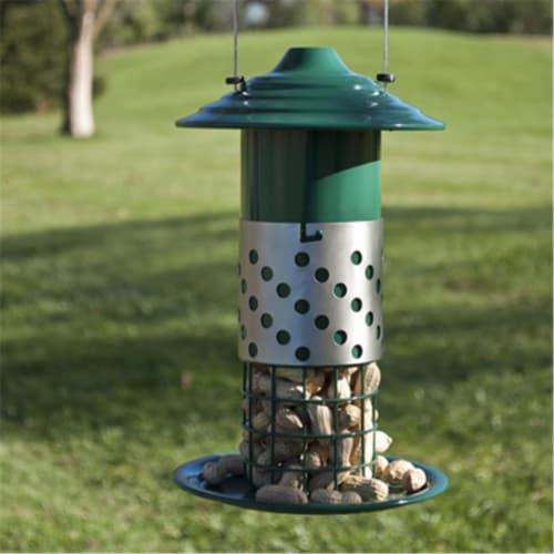 Combo Mealworm, Suet Balls, Peanut Feeder Perspective: front
