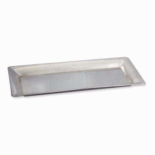 14.25 x 7.25 in. Hammered Rectangle Tray Perspective: front