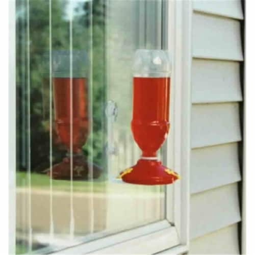 Soda Bottle Window Hummingbird Feeder Perspective: front