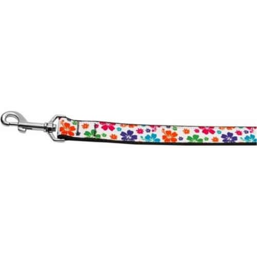 6 ft. Multi Colored Hawaiian Hibiscus Nylon Dog Leashes 1 King Soopers