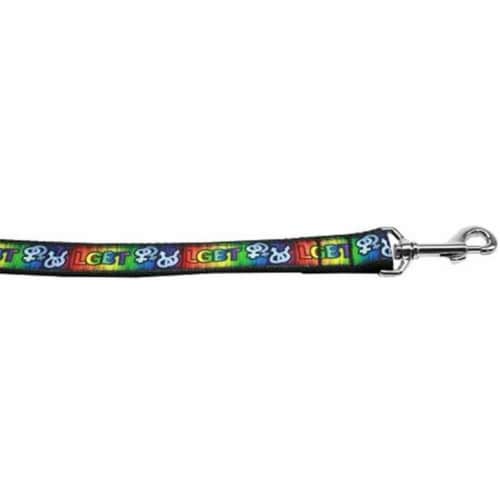 LGBT Nylon Dog Leash 6 Foot Perspective: front