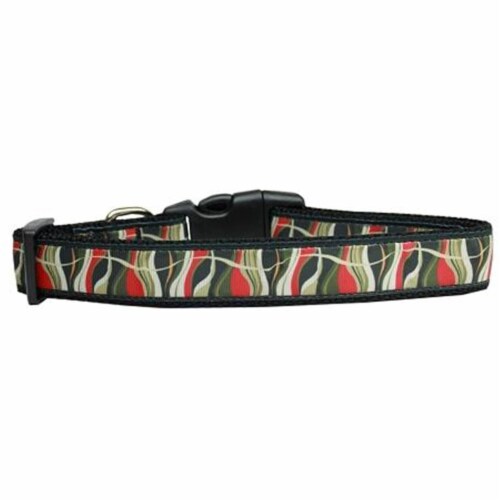 Lava Lamp Nylon Dog Collar, Medium Perspective: front