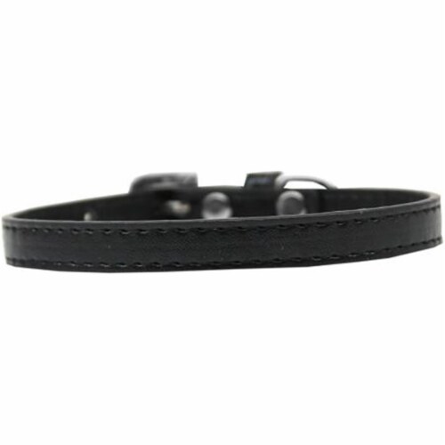 Omaha Plain Puppy Collar, Black - Size 16 Perspective: front