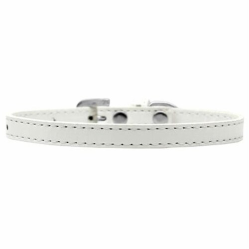 Omaha Plain Puppy Collar, White - Size 14 Perspective: front