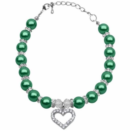 Heart and Pearl Necklace Emerald Green Sm 6 8 1 Fred Meyer
