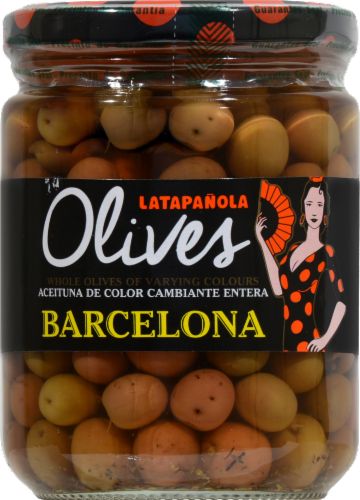 La Espanola Barcelona Whole Olives Perspective: front