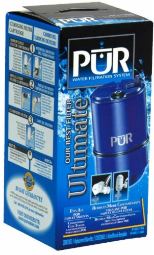 Pur MineralClear Replacement Water Filter - Blue Perspective: front