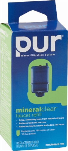 Pur MineralClear Replacement Water Filter - Blue Perspective: front