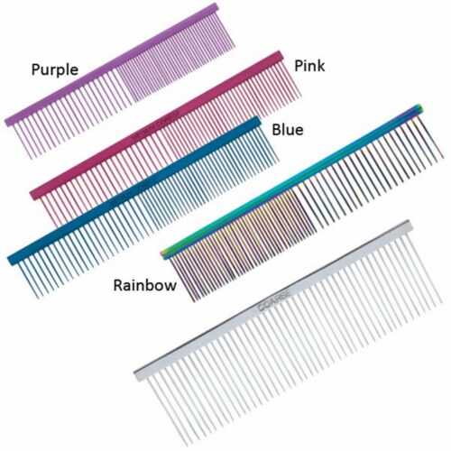 Master Grooming Tools Greyhound Comb Med Coarse Rainbow TP5208 14 1 Pick n Save