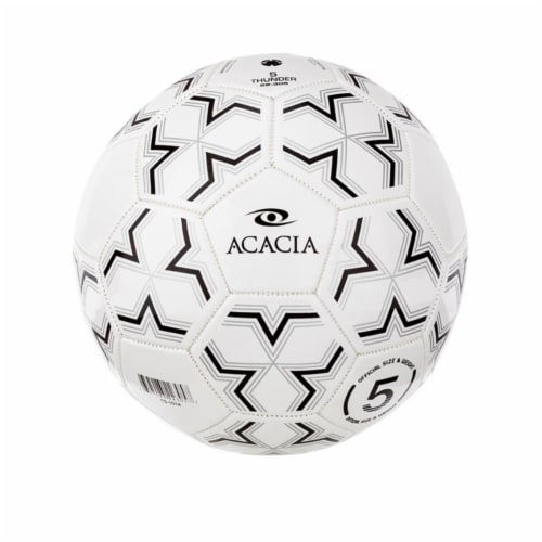 Acacia Sports 22-305 Soccer Ball, Black & White - Size 5 Perspective: front