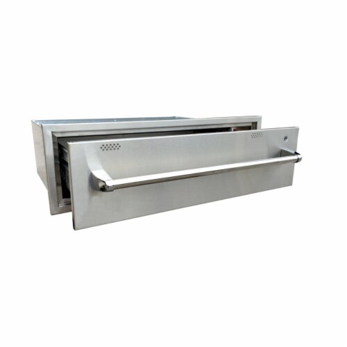 RCS RWD1 Stainless Warming Drawer Perspective: front