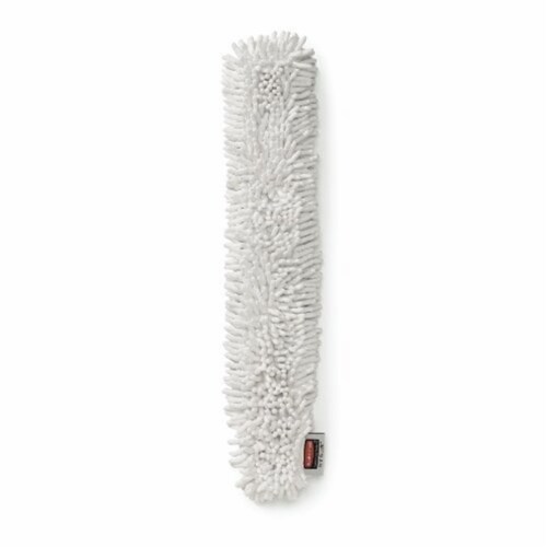 Rubbermaid Commercial RCP Q853 WHI Hygen High Performance Flexible Wand Refill, White Perspective: front