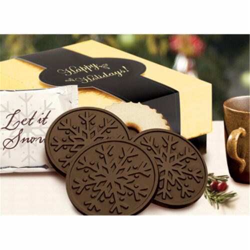 Chocolate Chocolate 320430 Snowflake Cookie Gift Box - Pack of 8 